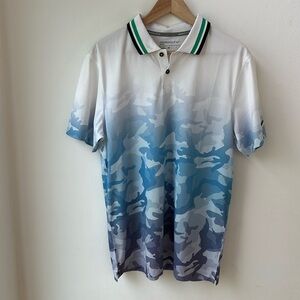 Nike Golf Men’s Digital Camo Polo Shirt Size Medium Dri-Fit